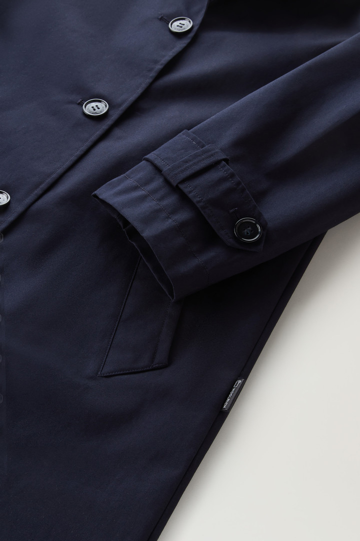 Havice Trench Coat in Best Cotton Blue photo 7 | Woolrich
