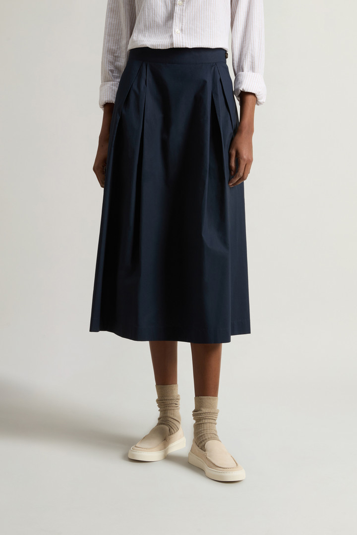 Pure Cotton Poplin Skirt Blue photo 2 | Woolrich