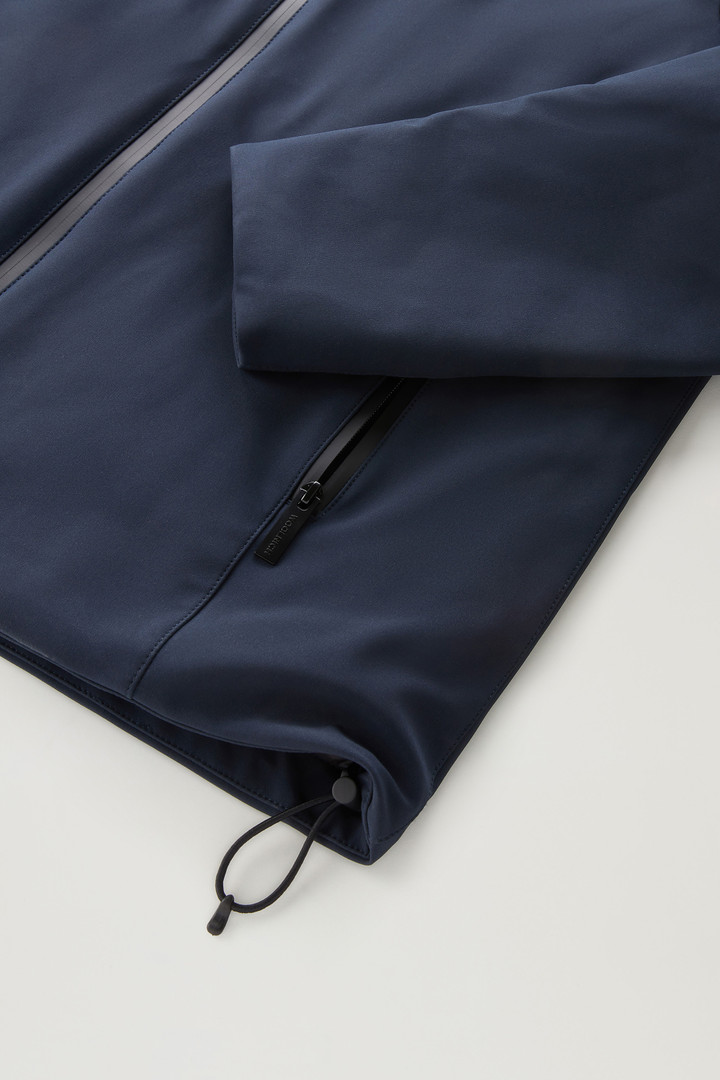 Pacific Jacket in Tech Softshell Blue photo 8 | Woolrich