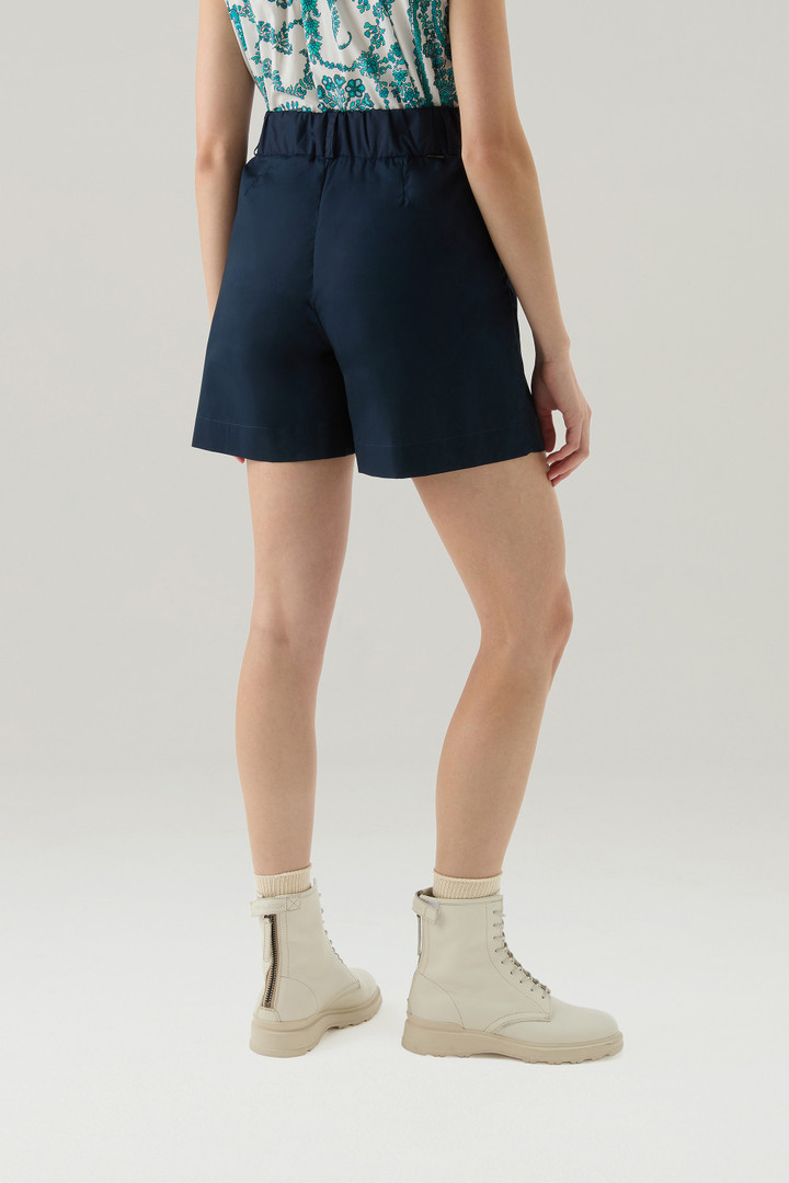 Pure Cotton Poplin Shorts Blue photo 3 | Woolrich