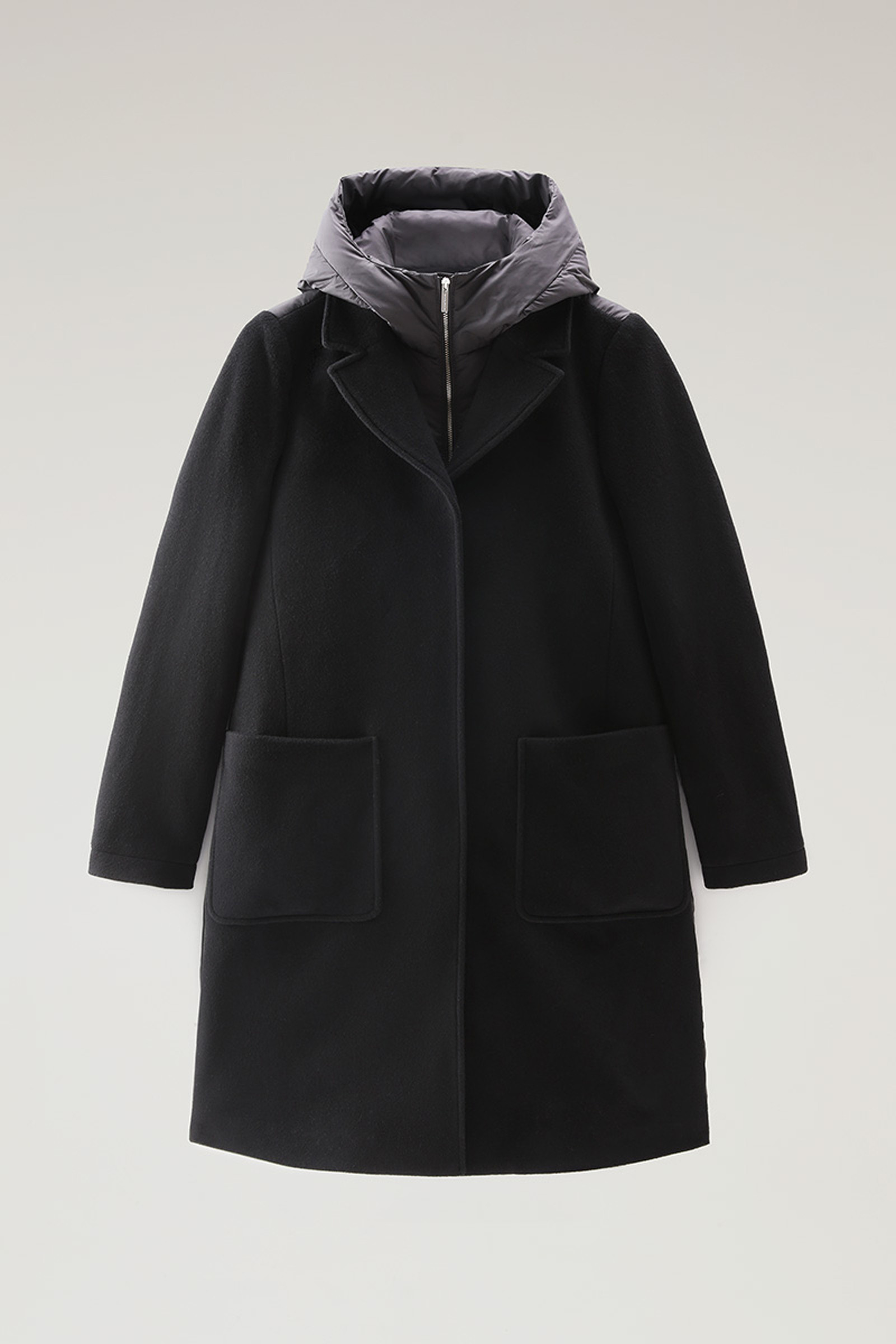 Kuna Parka in Wool and Cashmere Blend Black photo 5 | Woolrich