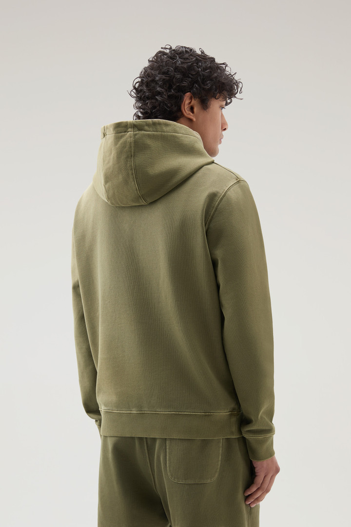 1830 Pure Cotton Hoodie Green photo 3 | Woolrich