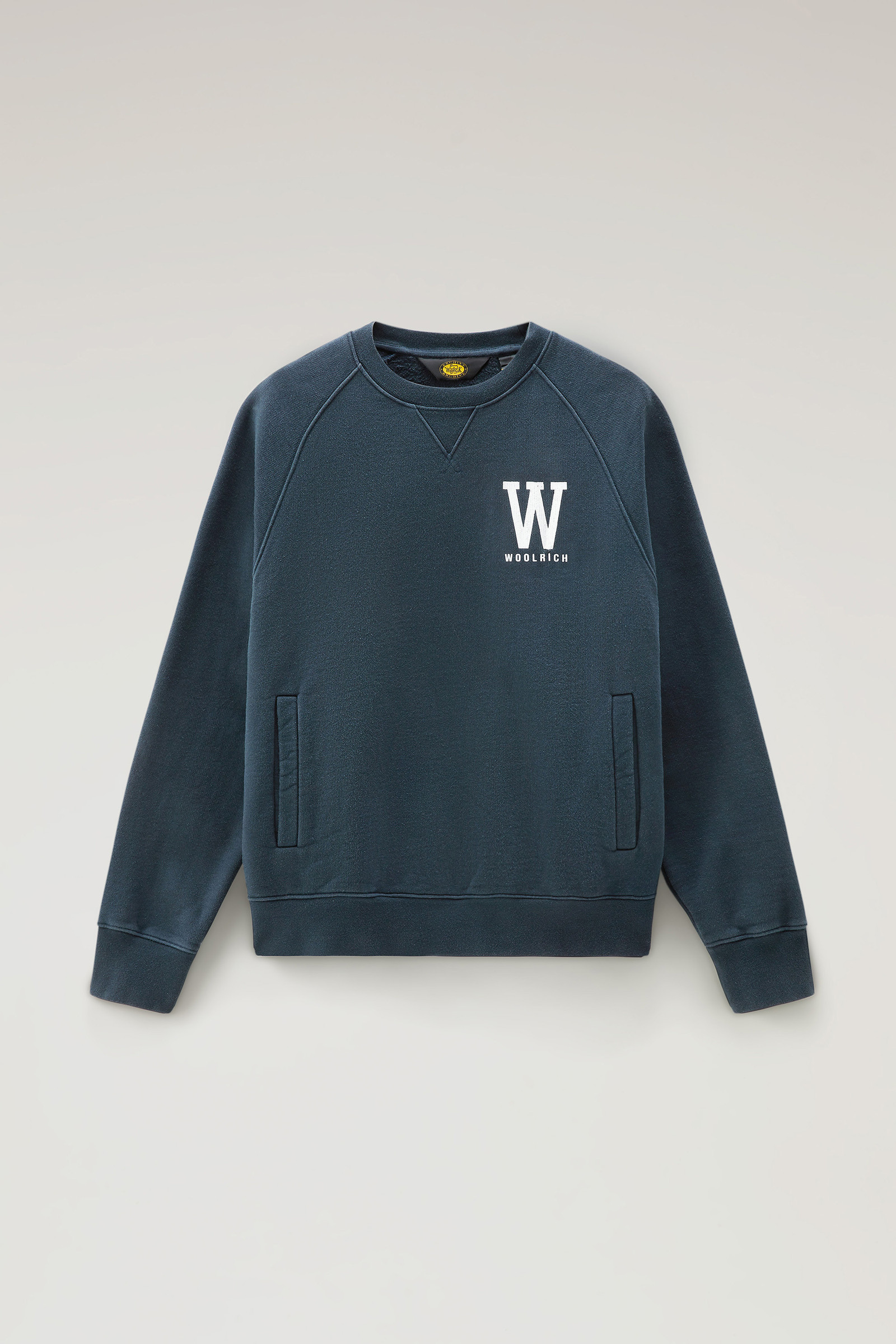 Crewneck in Pure Cotton Blue photo 5 | Woolrich