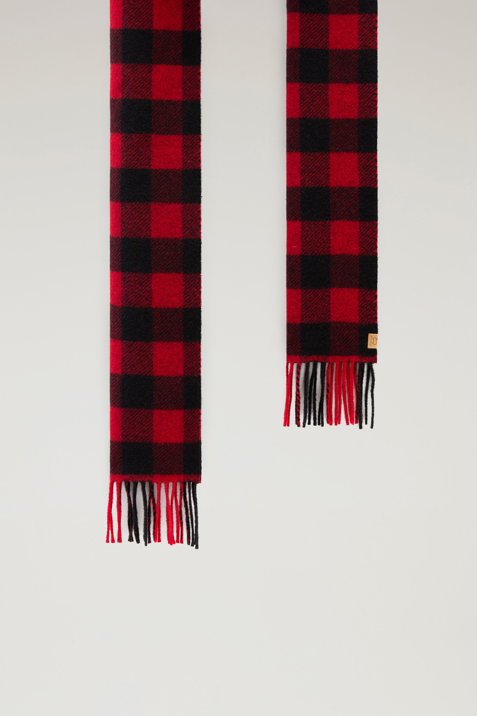 Karierter Schal aus einer Wollmischung Herren rot | Woolrich DE