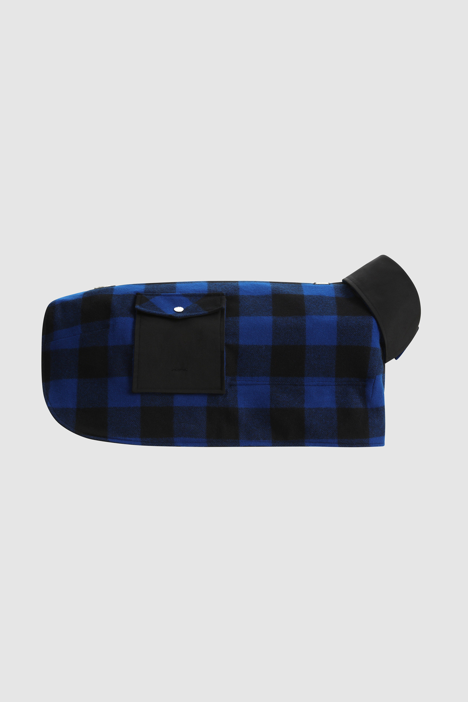 Temellini / Woolrich Overshirt Buffalo-Karomuster für großen Hund blau photo 2 | Woolrich