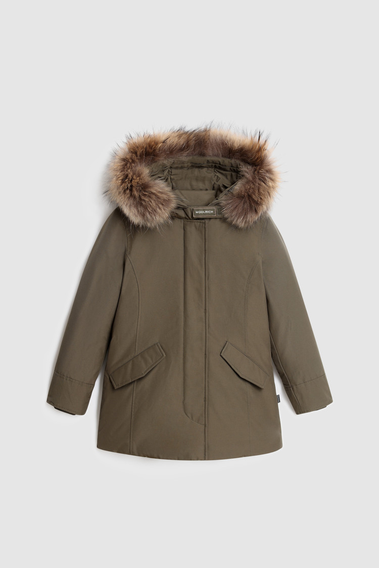 Arctic Parka avec fourrure de raton laveur amovible pour fille