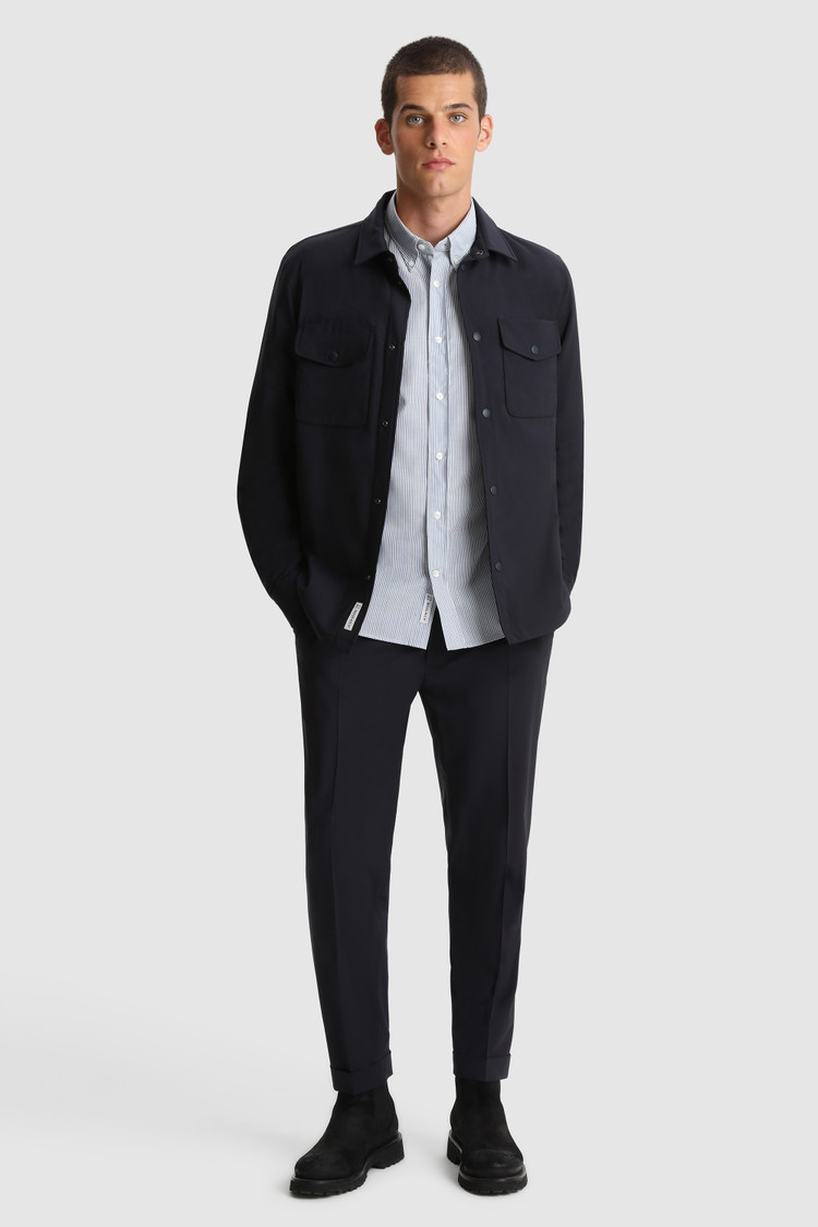 Camicia in leggero frescolana Merino