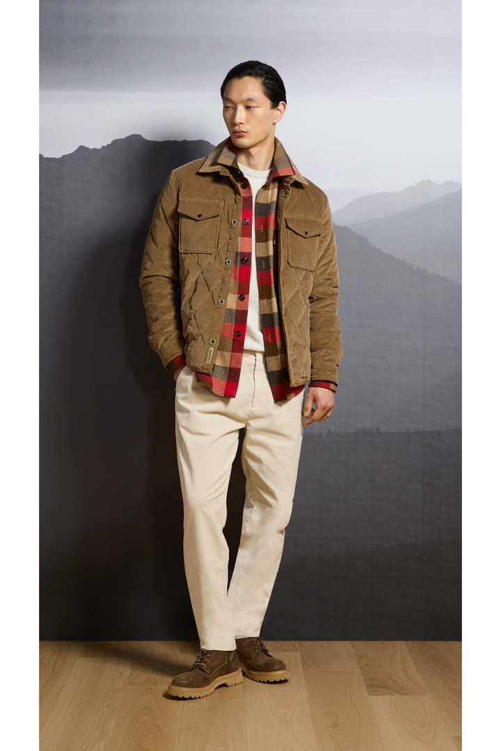 Pantaloni Milton in velluto a coste tinti in capo Beige photo 6 | Woolrich