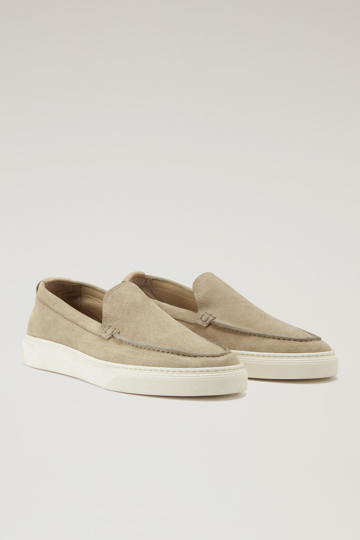 Suede Leather Loafers Beige photo 2 | Woolrich