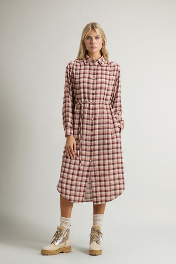 Dress in Italian Brushed Fabric Pink | Woolrich