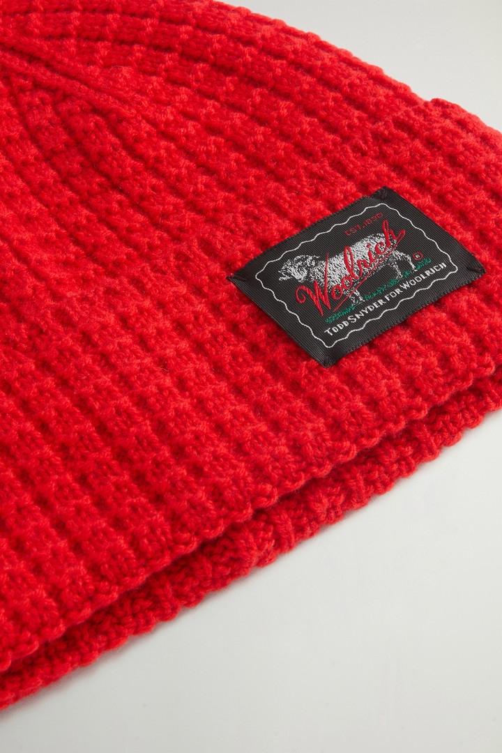 Beanie aus einer Schurwoll-Kaschmir-Mischung im Wabenstrick by Todd Snyder Orange photo 3 | Woolrich