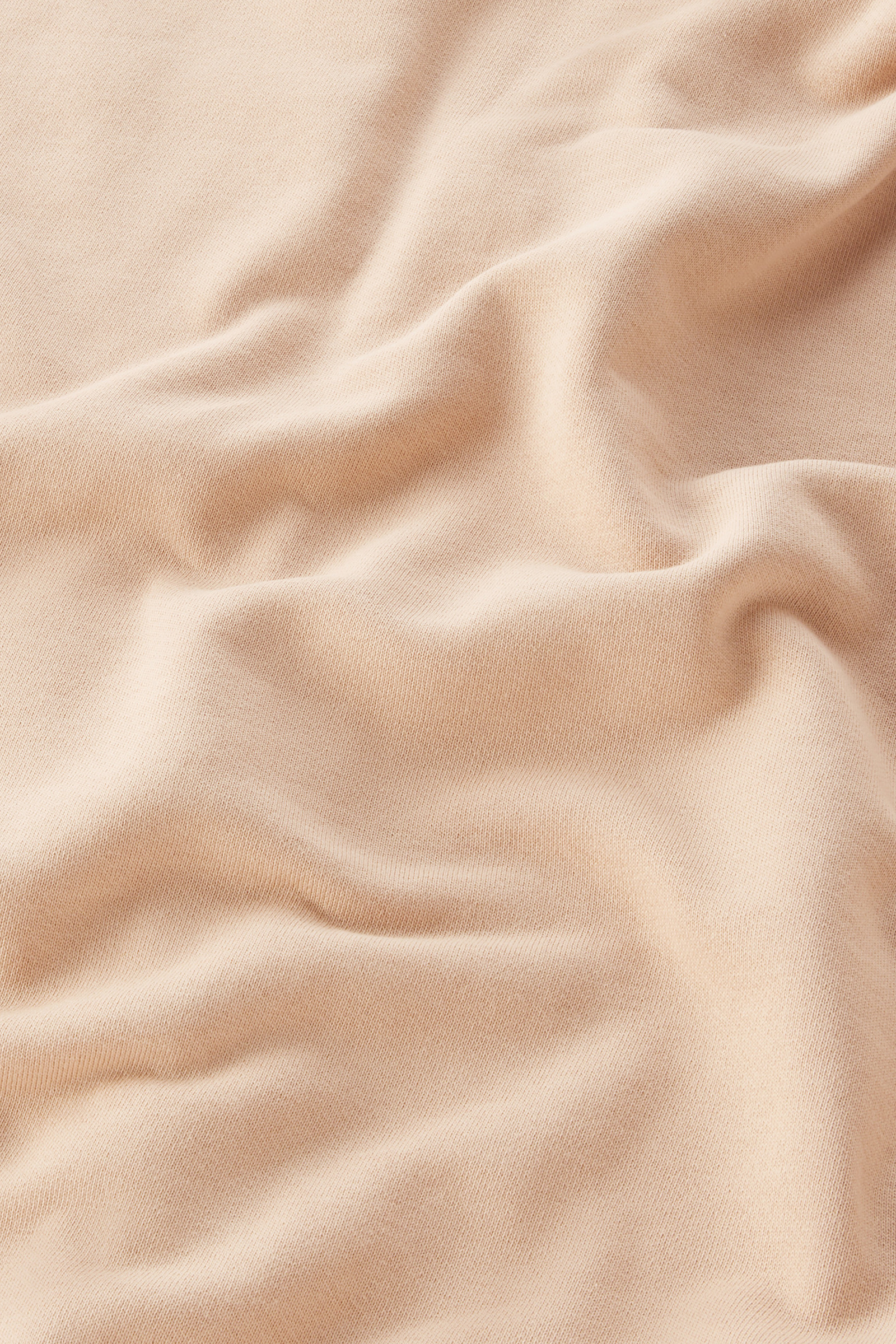 Sweat-shirt à capuche en pur coton avec manches trois-quarts beige photo 7 | Woolrich