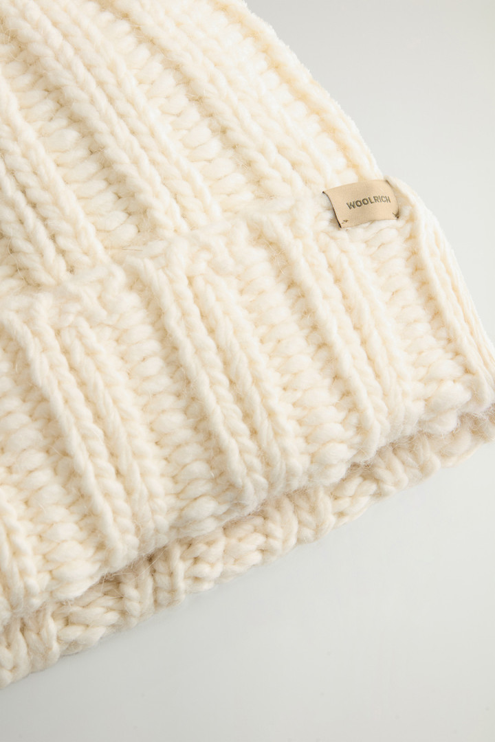 Beanie in Rippoptik aus Alpaka-Wollmischung Weiß photo 3 | Woolrich