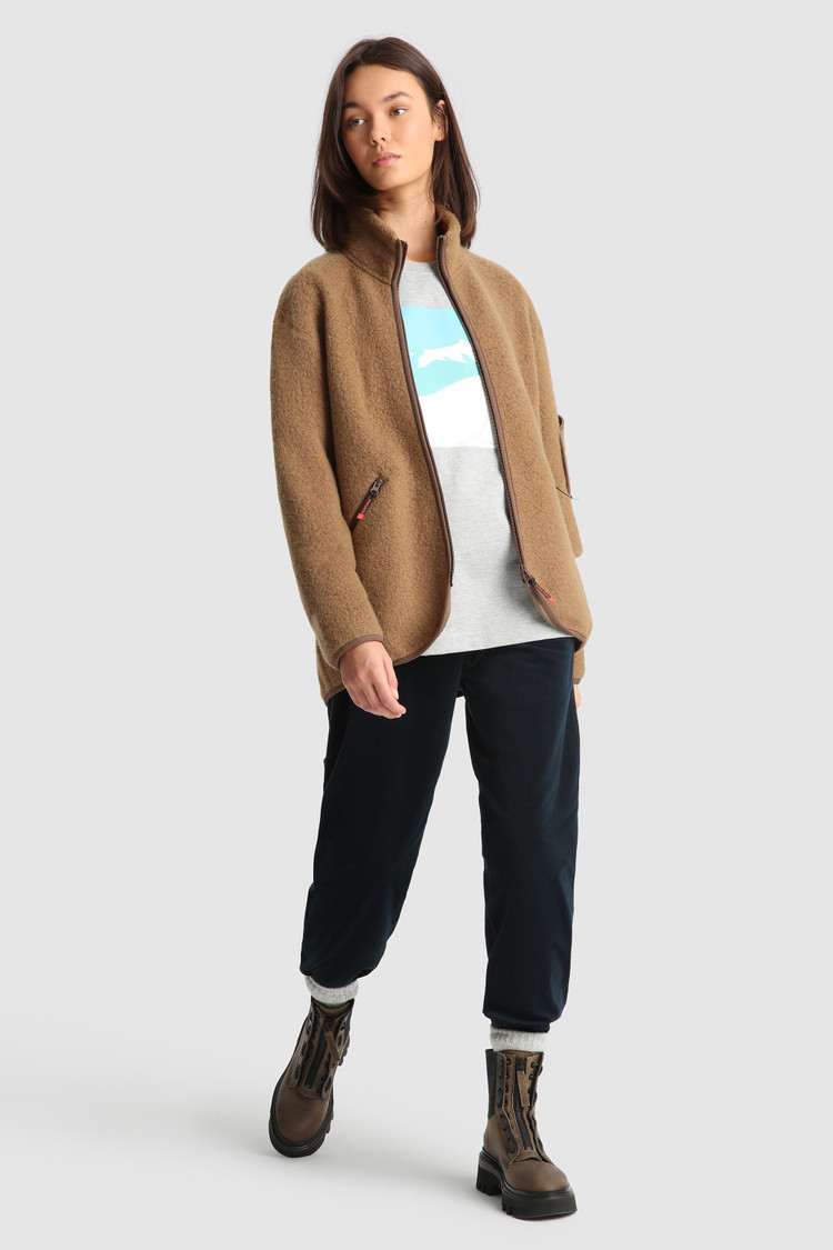 Terra Light Melton full-zip pullover
