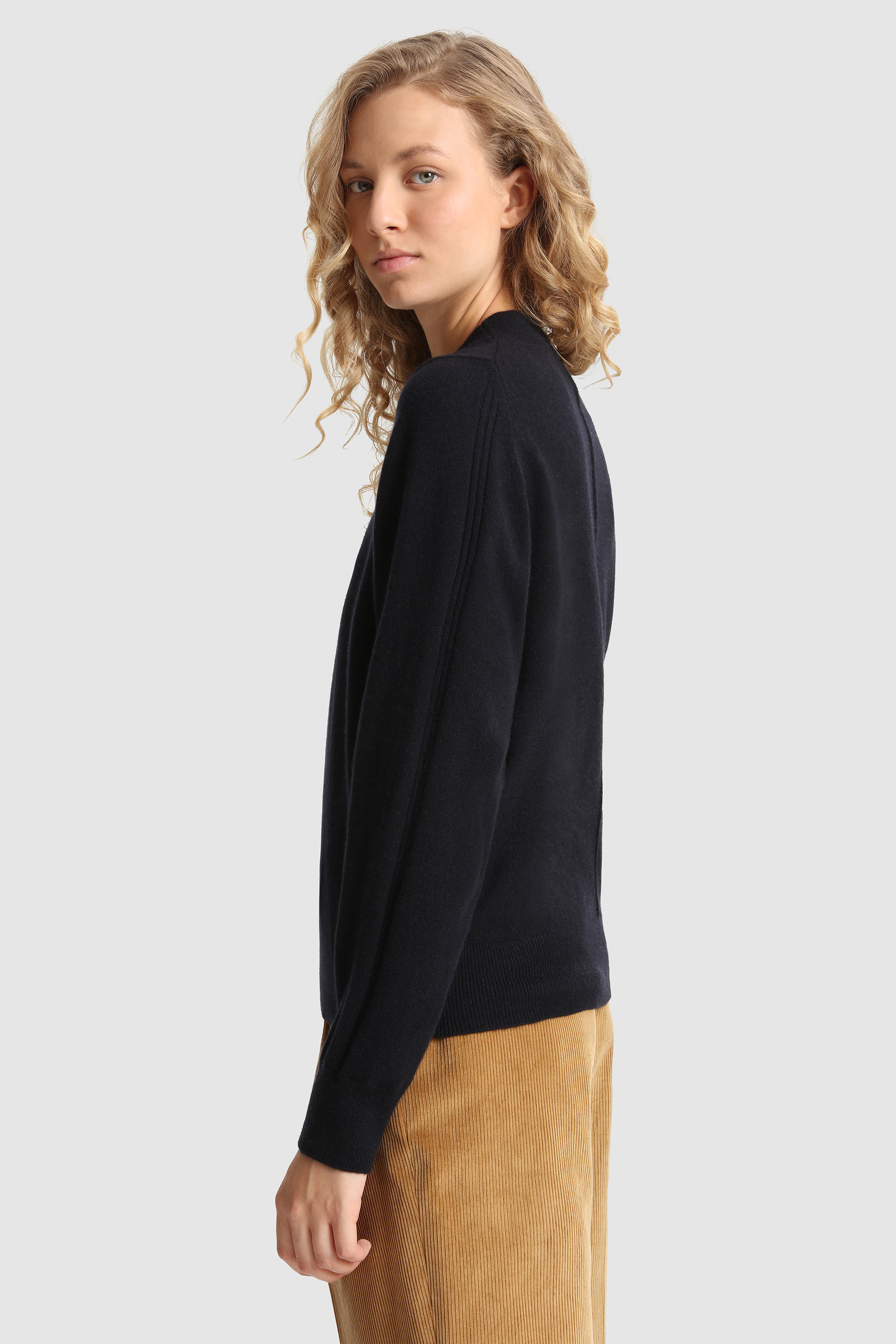 Cashmere Crewneck Sweater Blue photo 3 | Woolrich