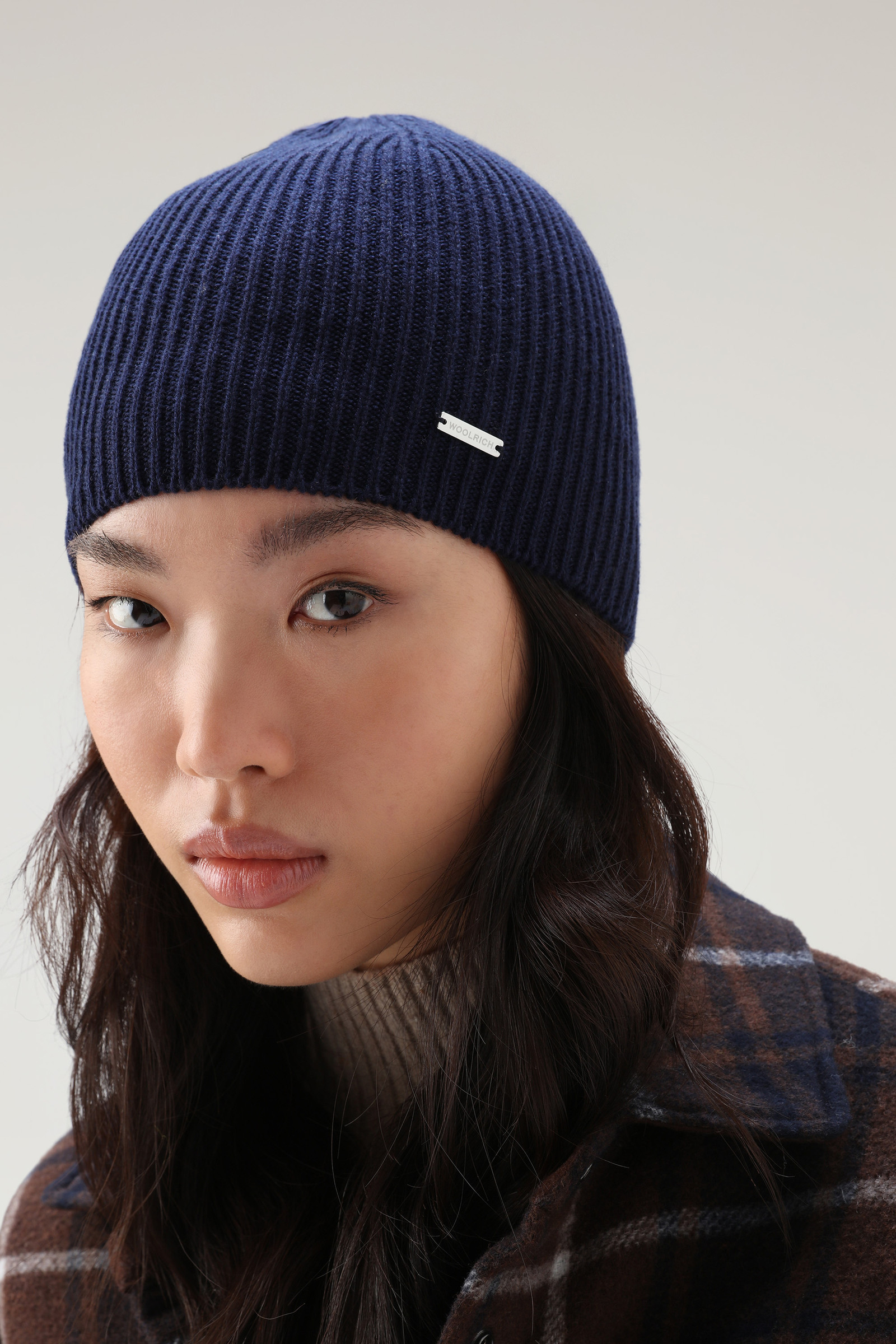 Geribde muts van kasjmier blauw photo 3 | Woolrich