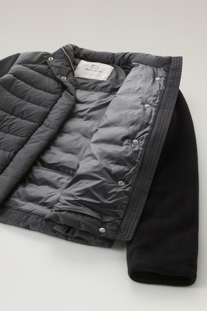 Lightweight Hybrid Ellis Down Jacket in Microfiber Black photo 5 | Woolrich