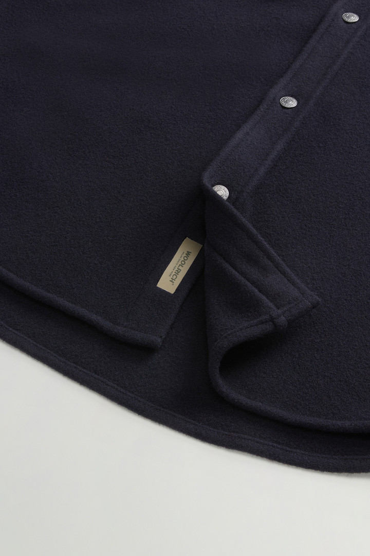 Alaskan Overshirt in Wool Blend Blue photo 8 | Woolrich