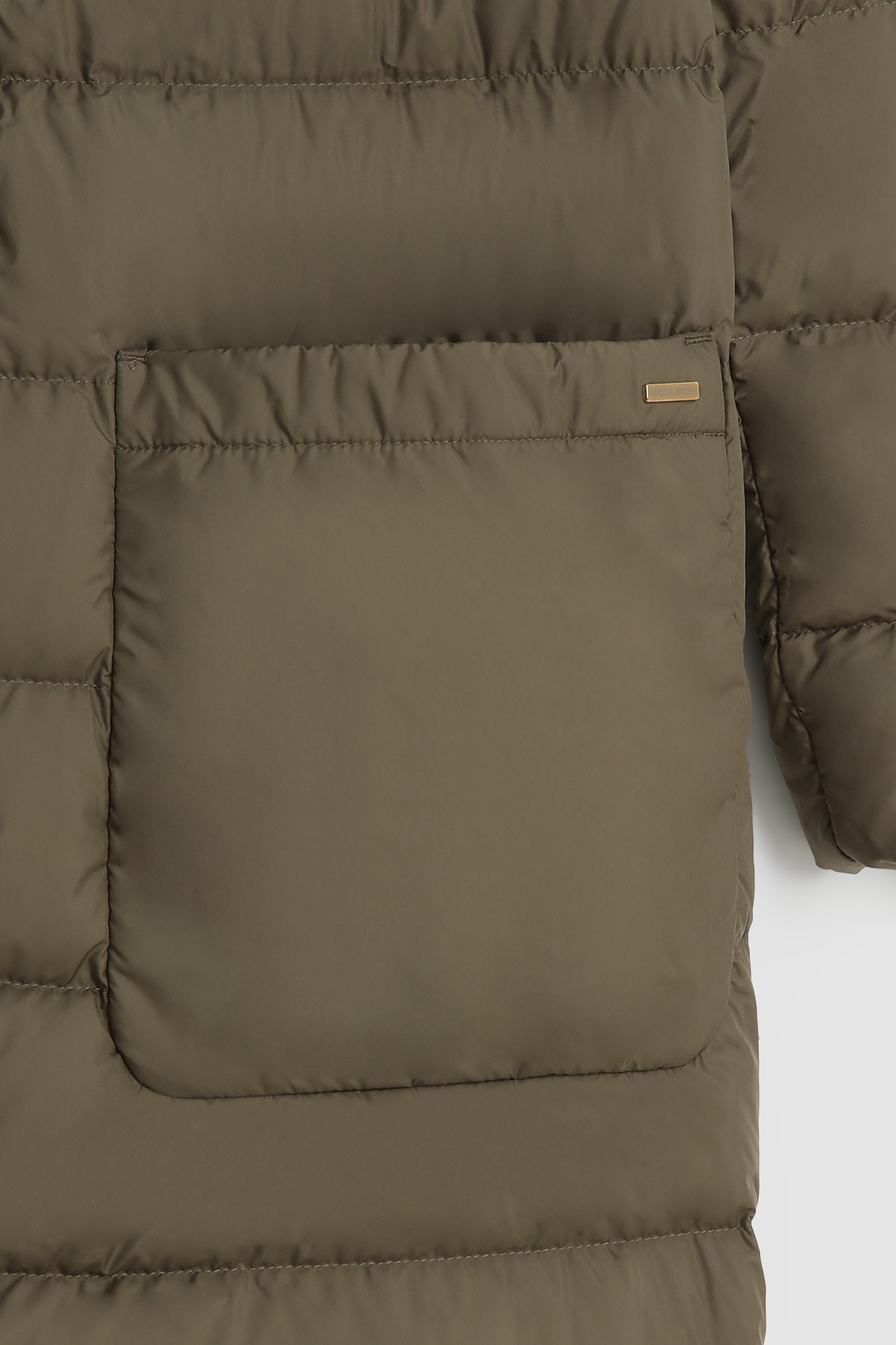 Ellis long Coat with horizontal quilting