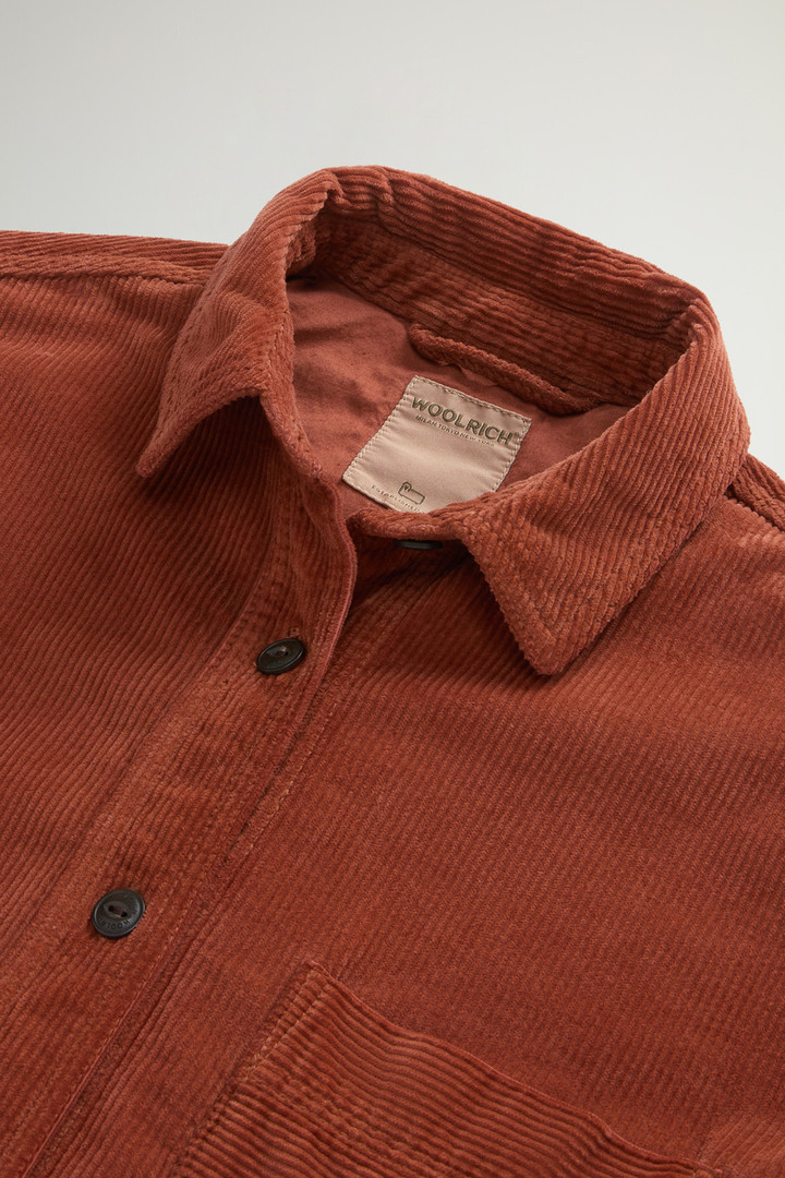 Chemise teinte en pièce en velours côtelé Marron photo 2 | Woolrich