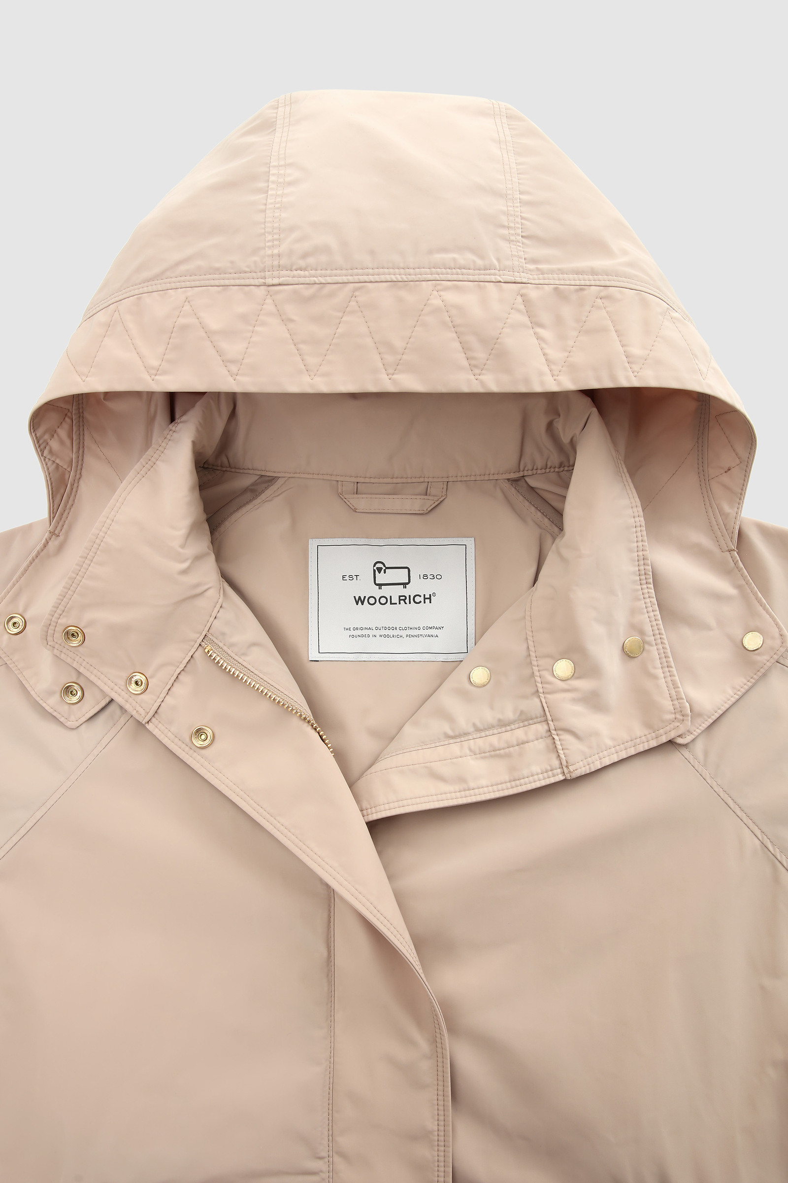 City Anorak with Detachable Hood Beige photo 5 | Woolrich