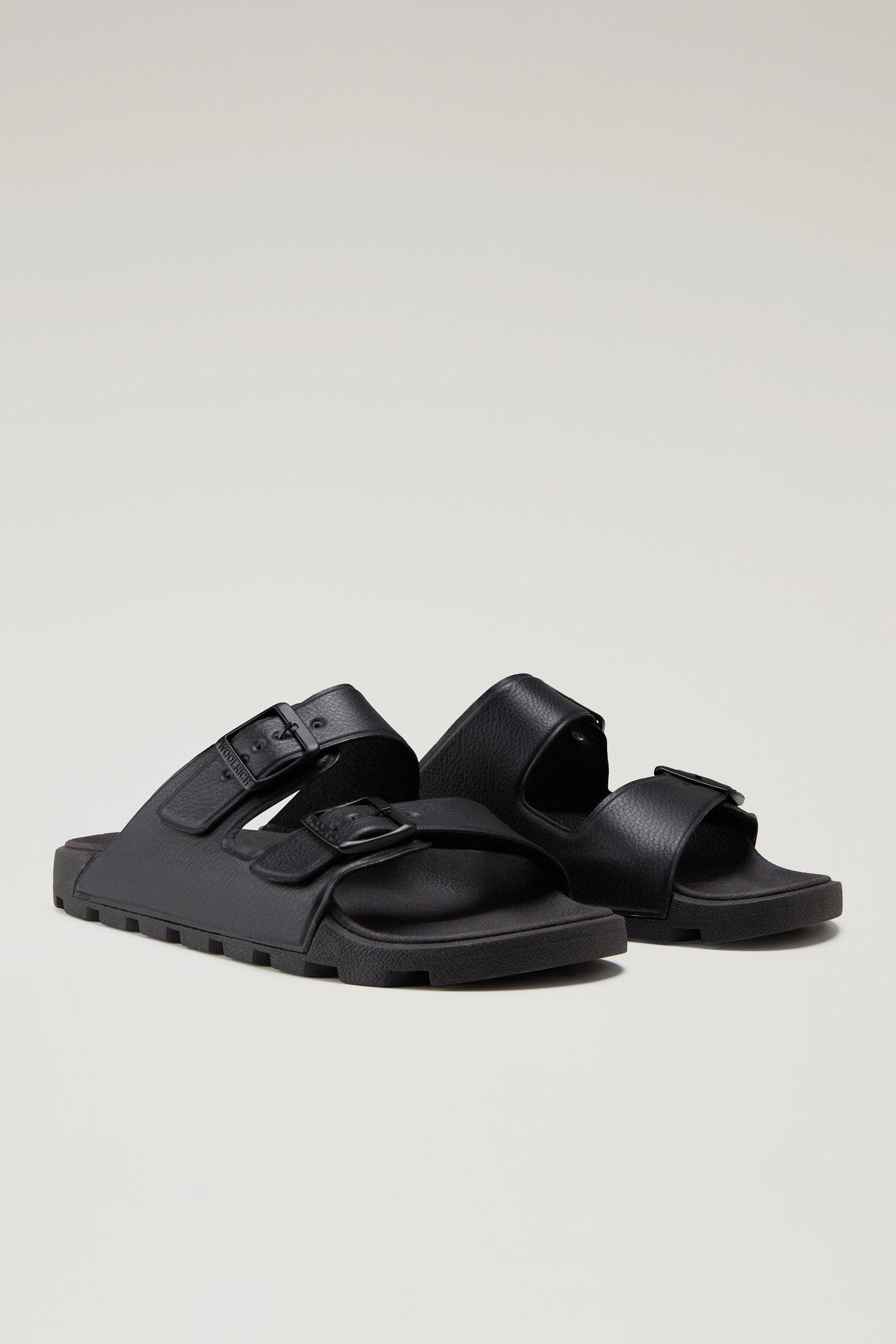 Sandals in Vegan Leather with Buckles Black photo 2 | Woolrich