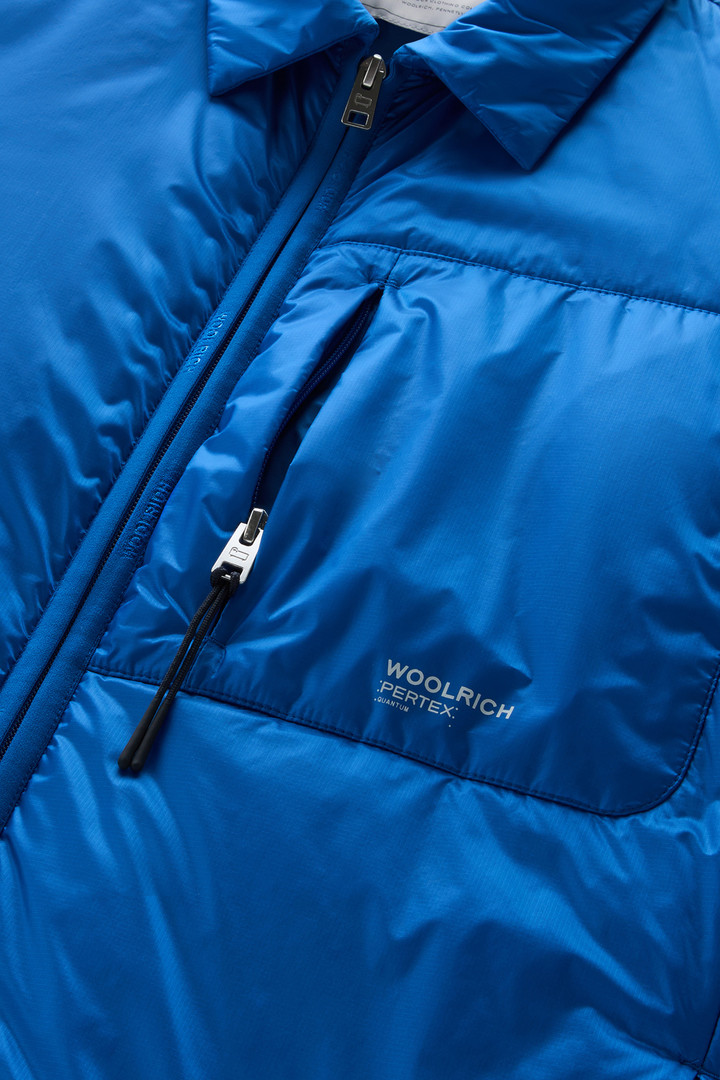 Padded Overshirt in Recycled Pertex Quantum Blue photo 7 | Woolrich