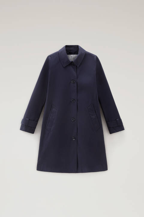 Havice Trenchcoat aus Best Cotton Blau photo 2 | Woolrich