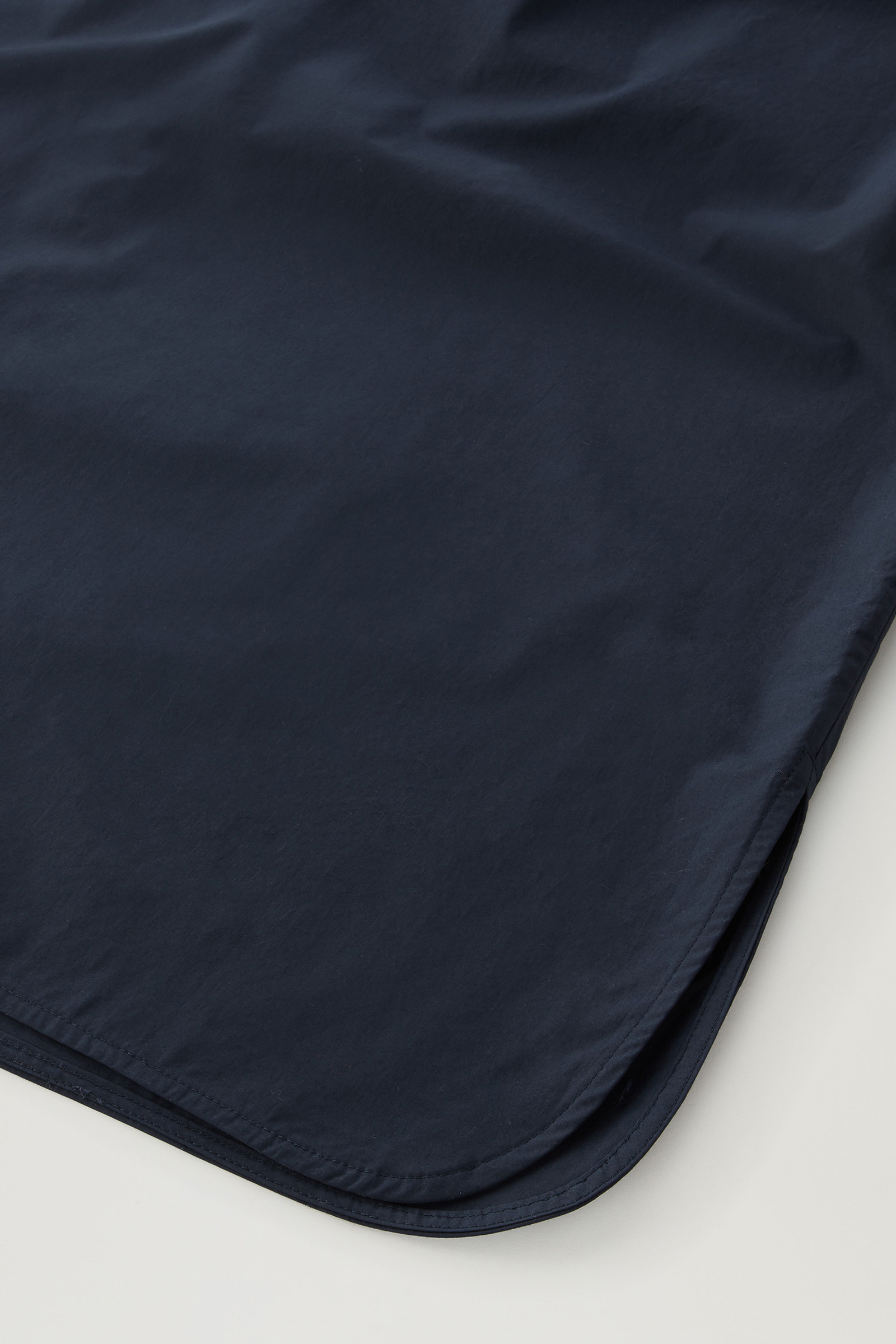 Short Dress in Pure Cotton Poplin with Gathered Details Blue photo 7 | Woolrich