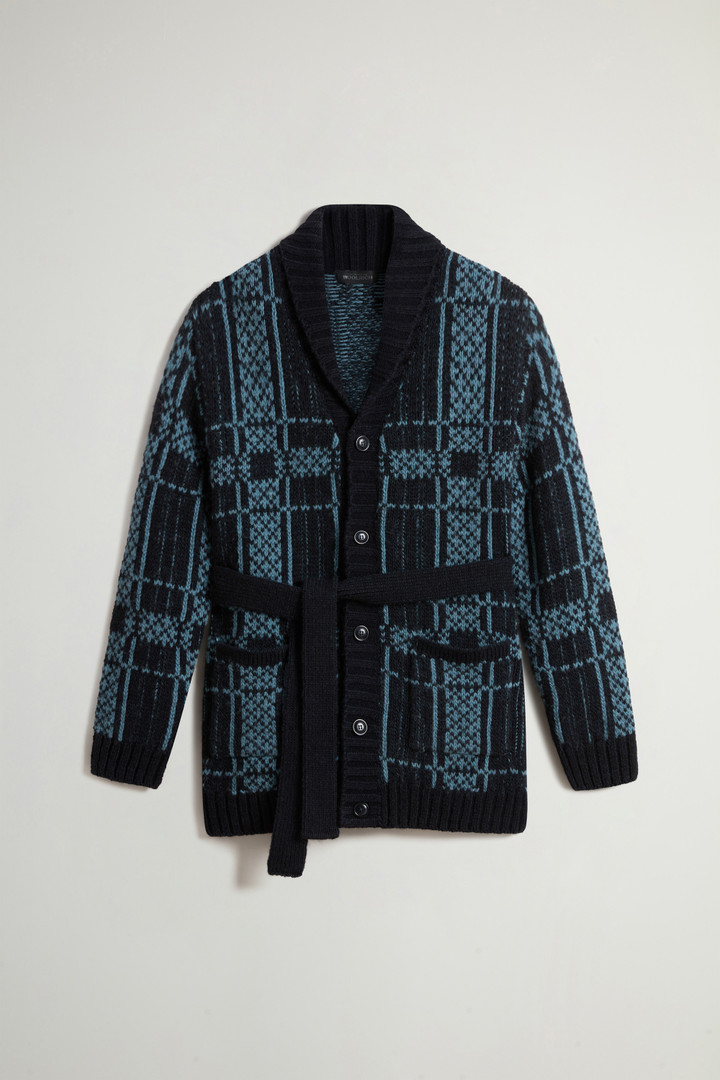 Cardigan en laine mélangée by Todd Snyder Bleu photo 5 | Woolrich