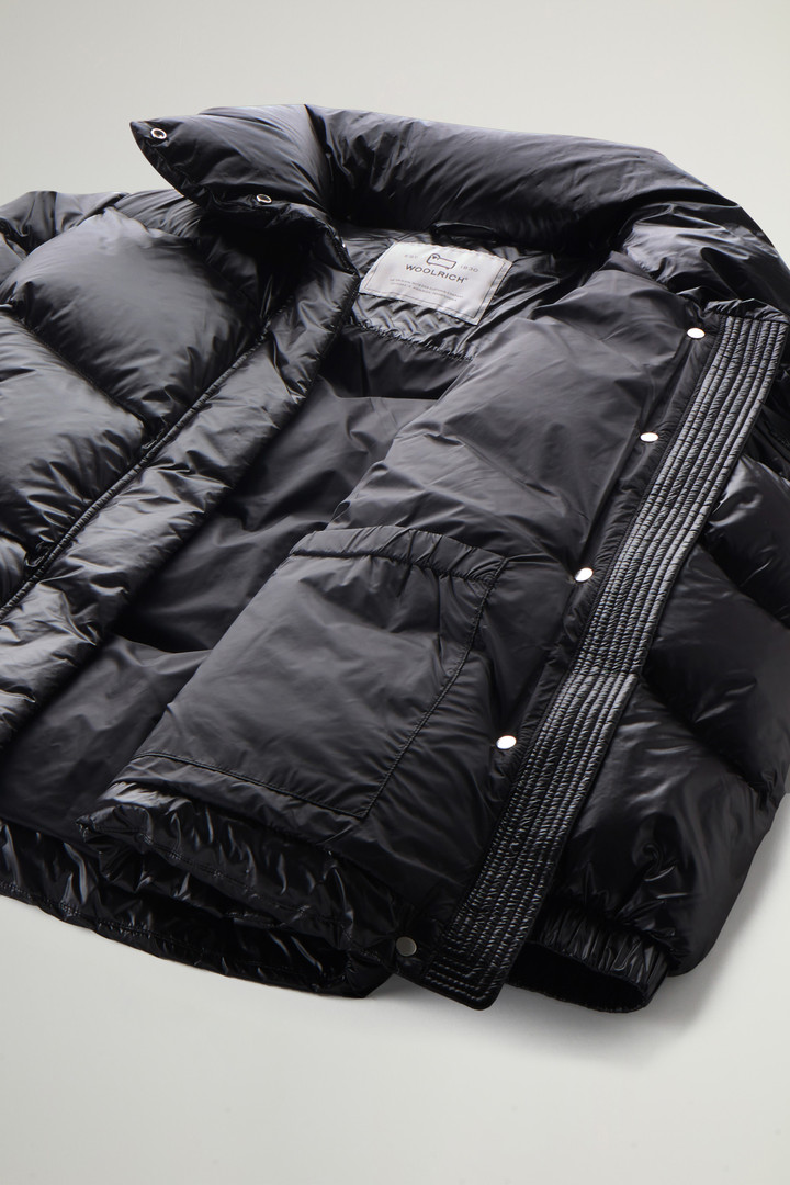 Aliquippa Down Jacket in Glossy Nylon Black photo 9 | Woolrich