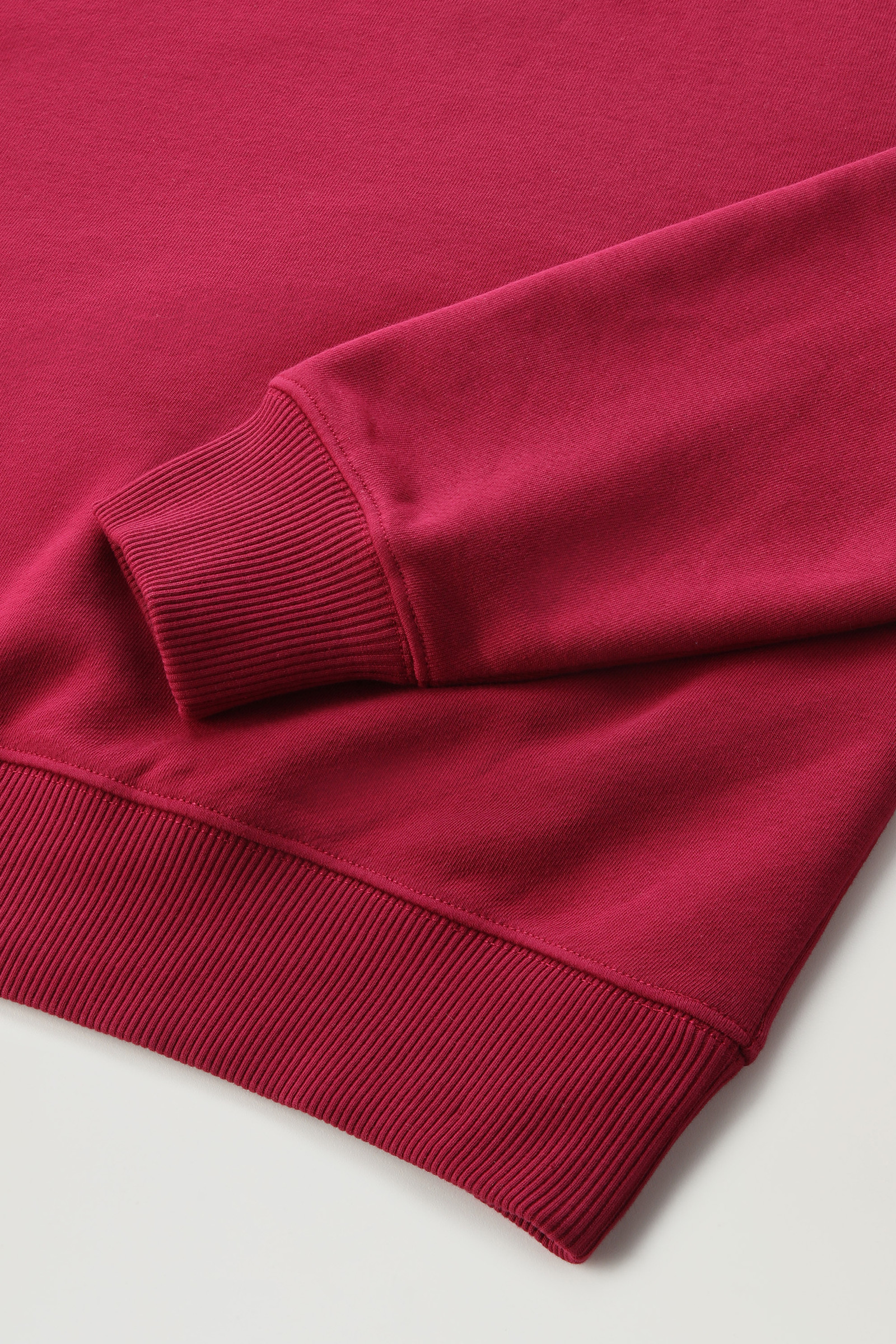 Embroidered Logo Fleece Sweatshirt Red photo 7 | Woolrich