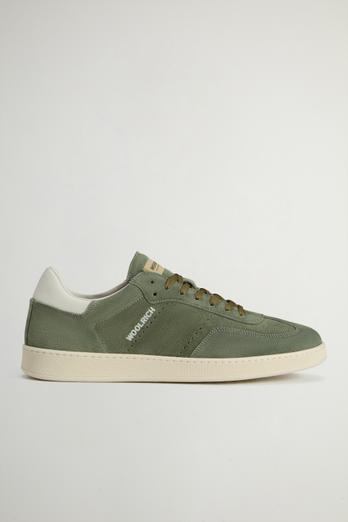 Swing Court Suede Sneakers Green | Woolrich