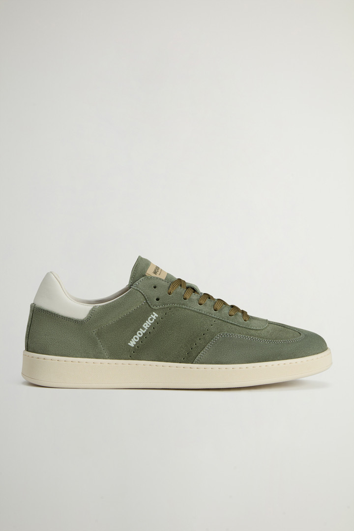 Woolrich Man Swing Court Suede Sneakers Green Size 39