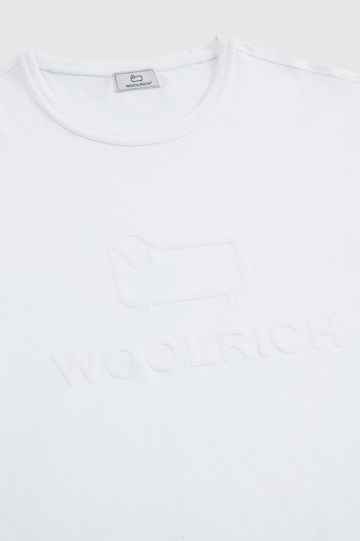 Macro Logo T-Shirt White photo 5 | Woolrich