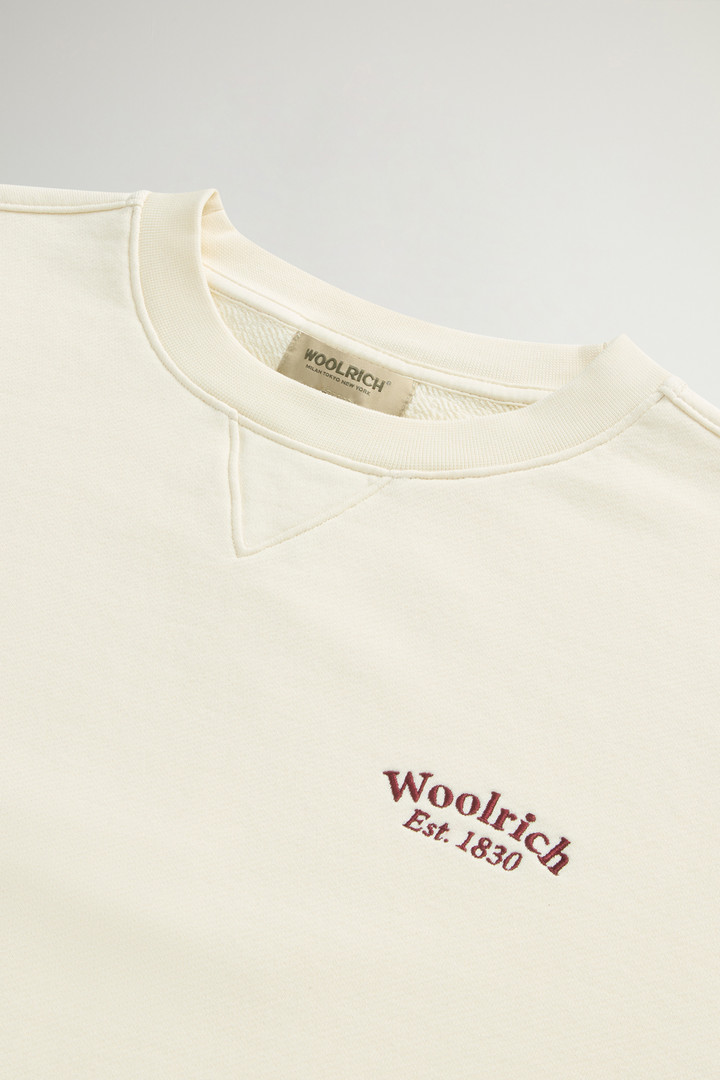 Crewneck Sweatshirt in Pure Cotton White photo 6 | Woolrich