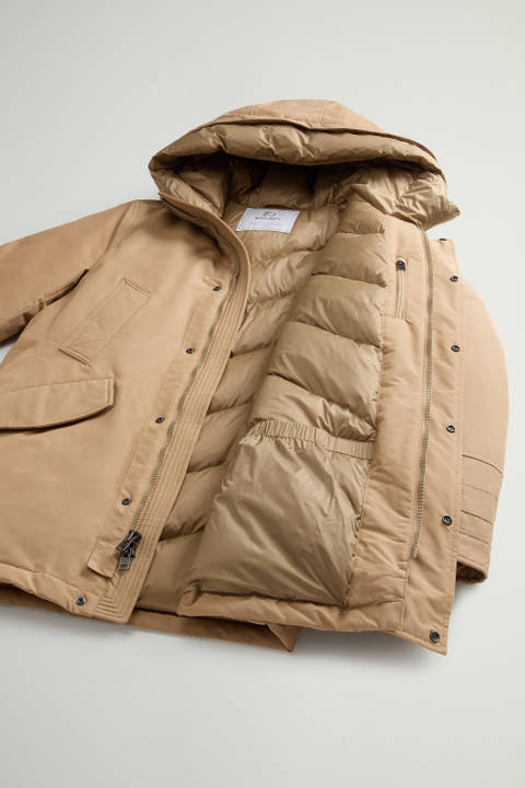 Polar Parka in Ramar Cloth with High Collar Beige photo 2 | Woolrich