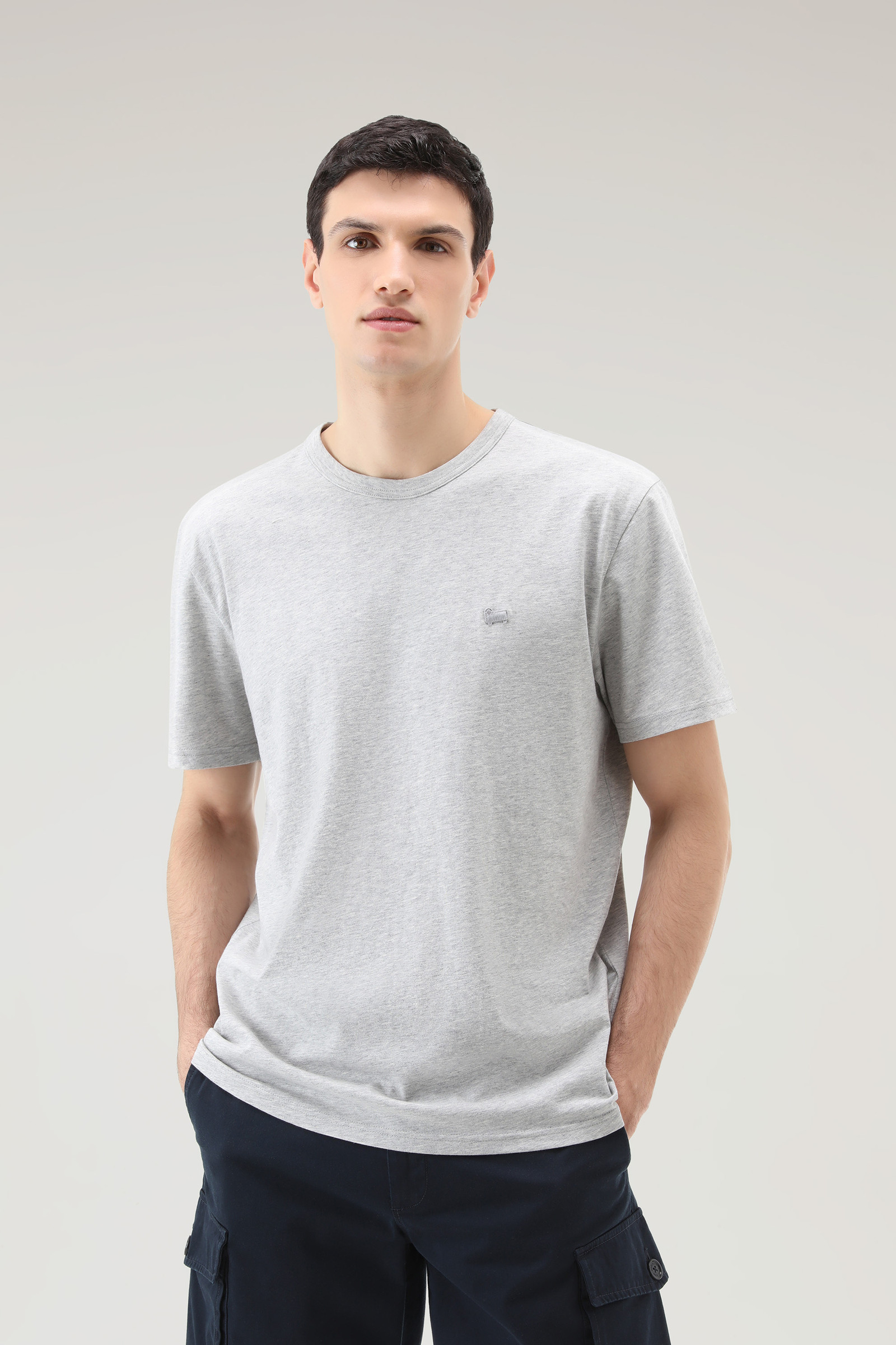 Schaf-T-shirt aus reiner Baumwolle grey | Woolrich