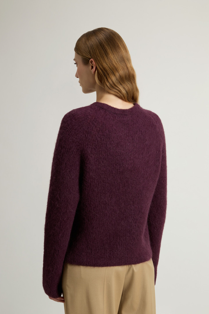 Stückgefärbter Pullover mit Rundhalsausschnitt aus Alpaka-Wollmischung Rot photo 3 | Woolrich