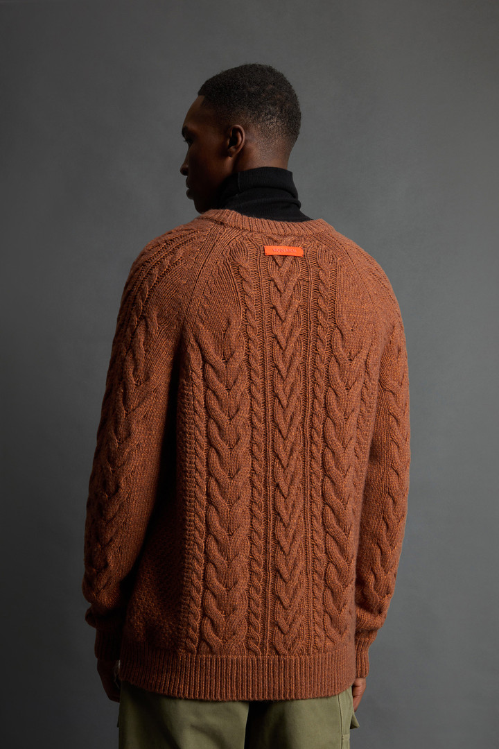 Pullover mit Rundhalsausschnitt aus Baumwoll-Woll-Mischung by Todd Snyder Braun photo 5 | Woolrich