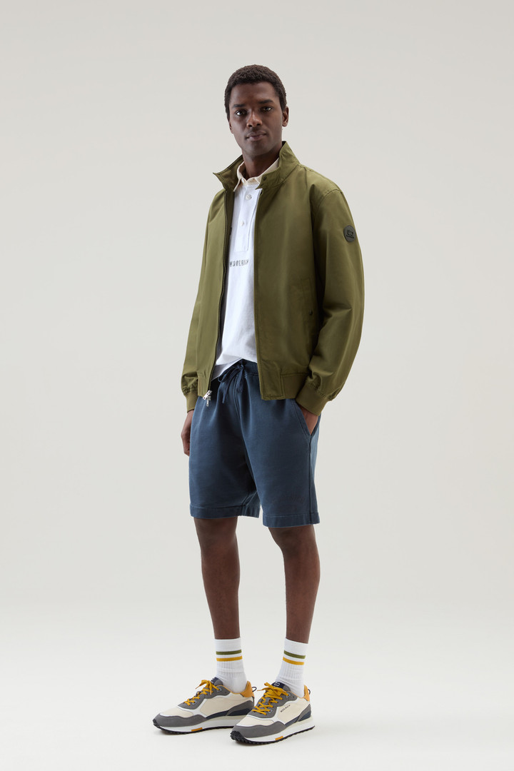 Cruiser Bomber Jacket in Ramar Cloth with Turtleneck Green photo 2 | Woolrich