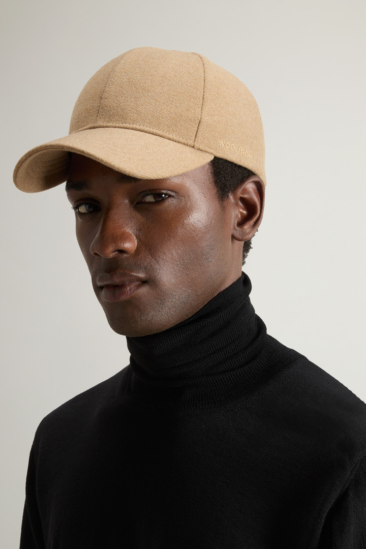 Cap in Recycled Italian Wool-Blend Fabric Beige photo 3 | Woolrich