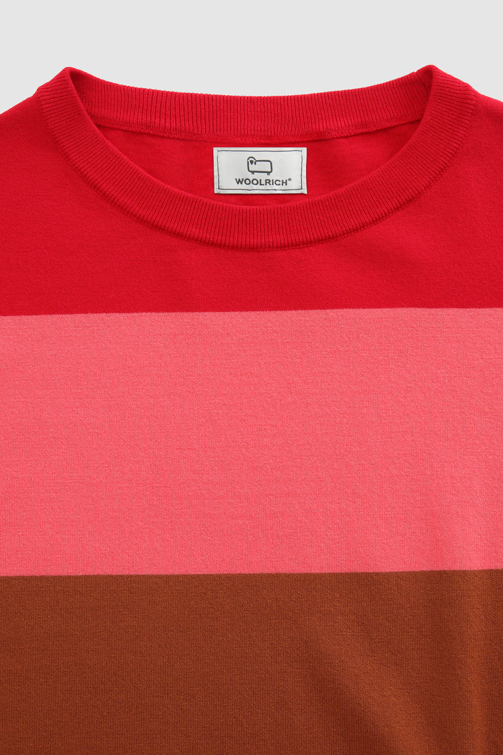 Jersey de cuello redondo con manga 3/4 rojo photo 5 | Woolrich