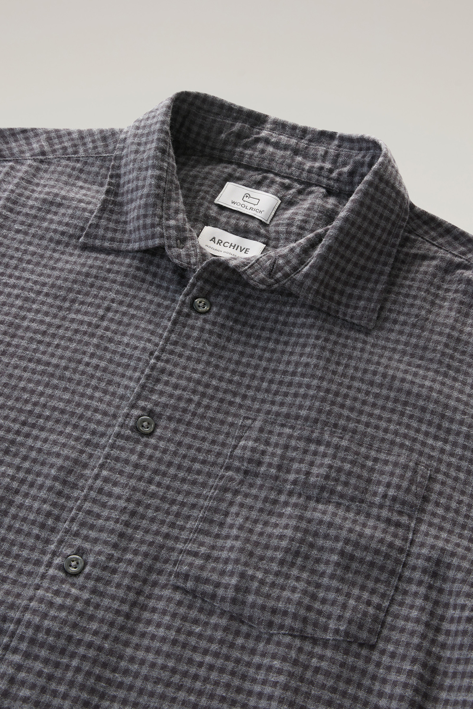Karoshirt aus leichtem Flanell grey photo 6 | Woolrich