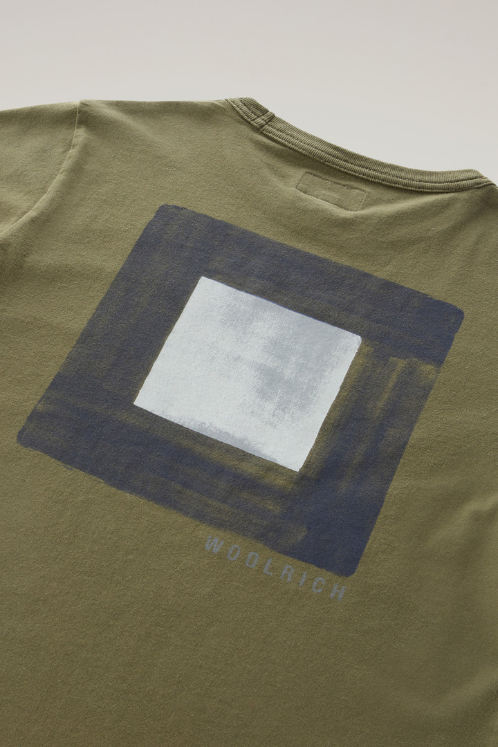 BACK GRAPHIC T-SHIRT Green photo 4 | Woolrich