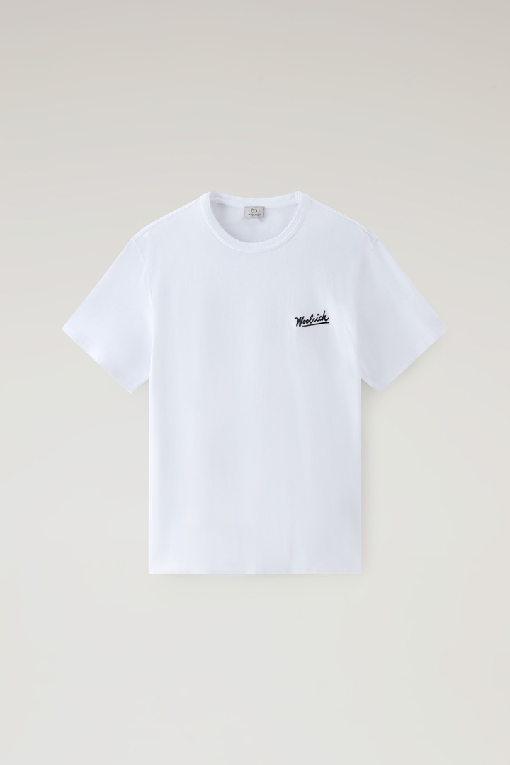 T-Shirt aus reiner Baumwolle mit Western-Grafik auf der Rückseite Weiß photo 5 | Woolrich