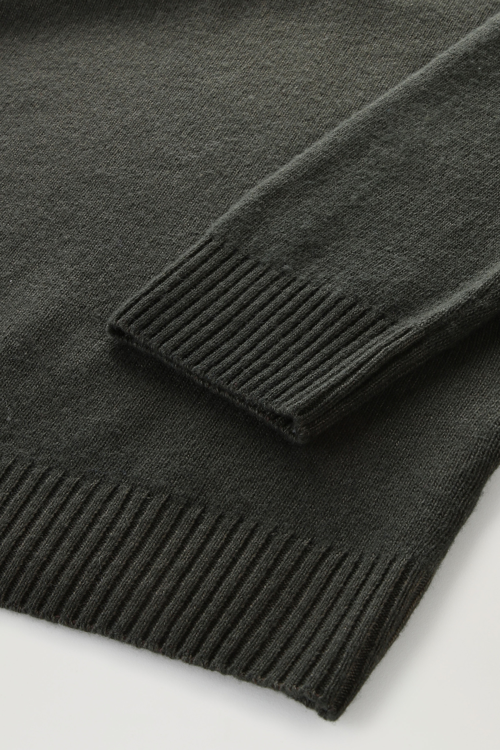 Garment-dyed Turtleneck Sweater in Pure Virgin Wool Green photo 7 | Woolrich