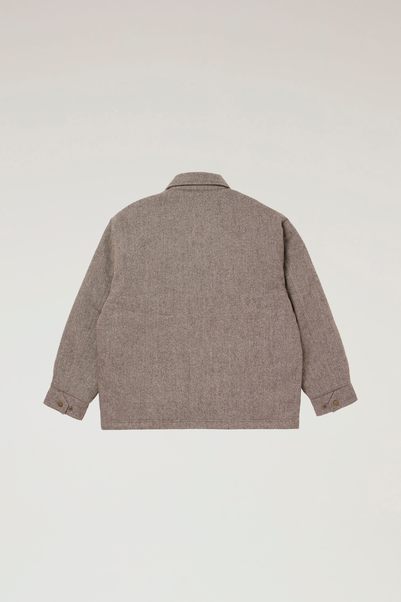 Men's Zip Jacket in Recycled Wool Tweed Beige | Woolrich USA