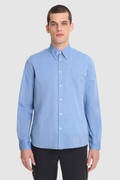 Chambray Button-Down Shirt in Light Cotton