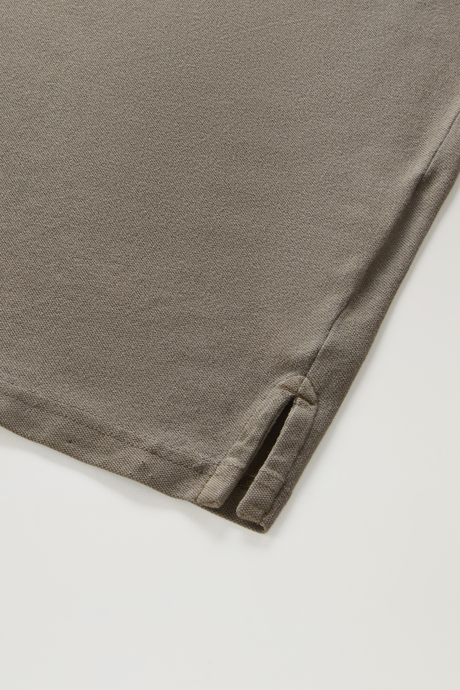 Mackinack Polo in Garment-Dye Stretch Cotton Piquet Green photo 7 | Woolrich